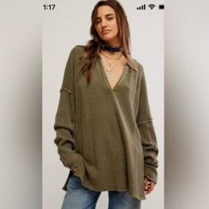 Free People we the free Travis polo sweater